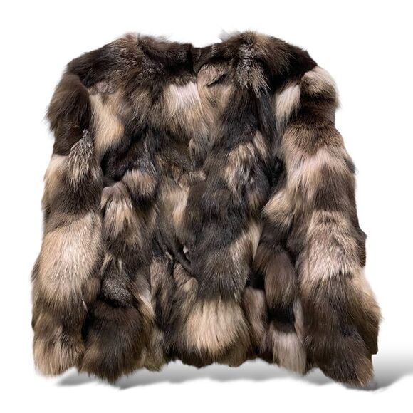 TSONTOS Custom Made Multi-Color Fox Fur Coat | Size: Small | - Picture 5 of 11